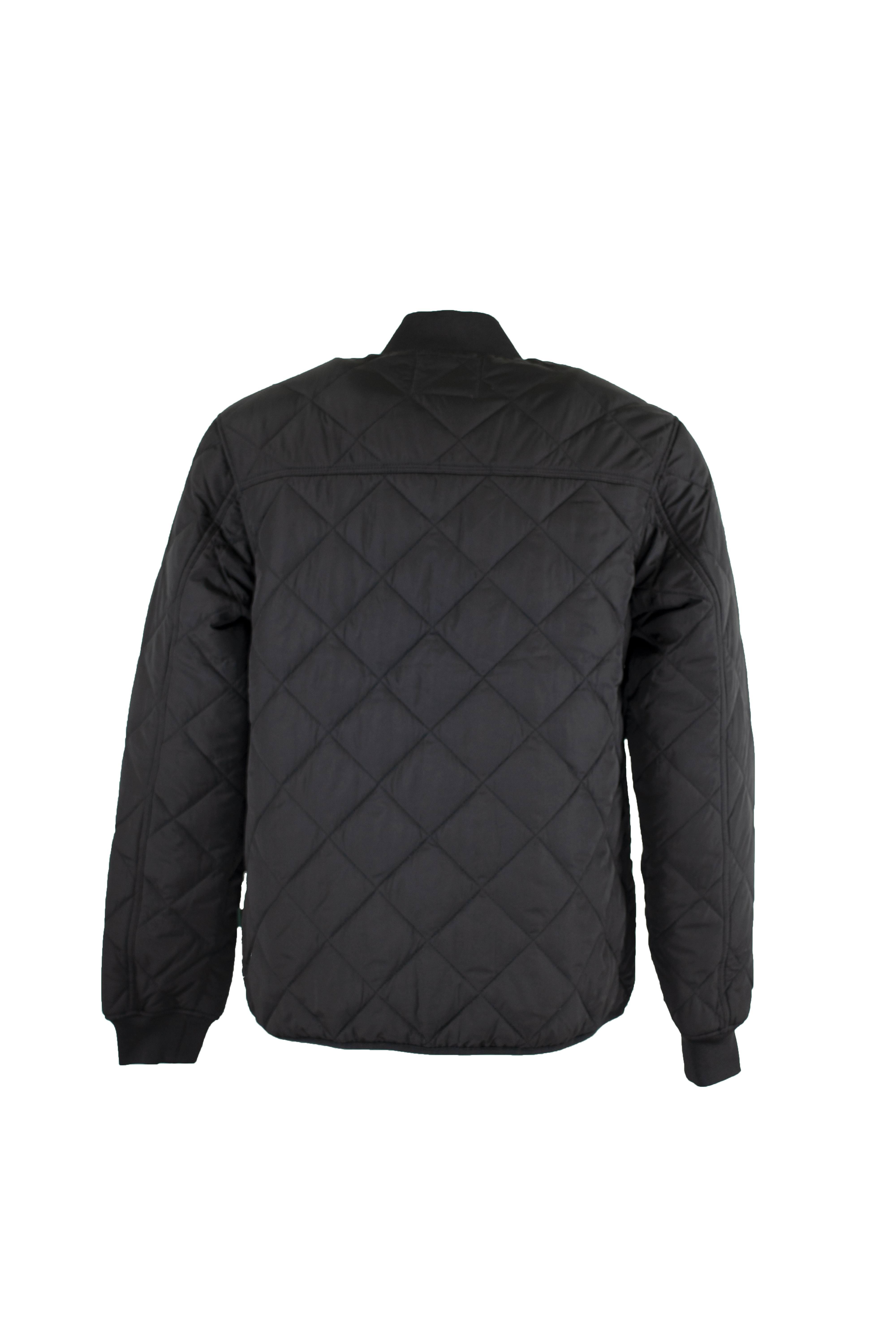 MJ005 - Men's Keswick Quilted Jacket - BLACK - Oxford Blue