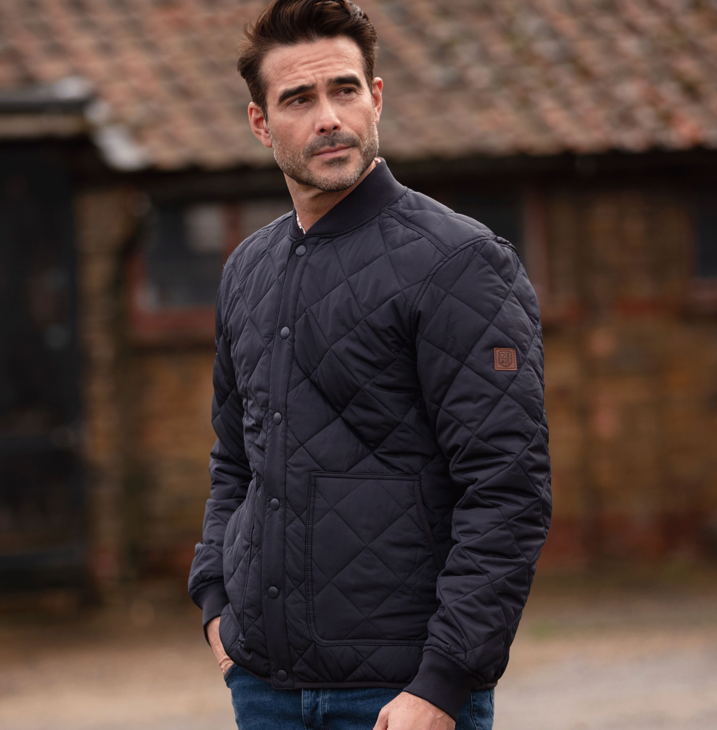 MJ005 - Men's Keswick Quilted Jacket - NAVY - Oxford Blue