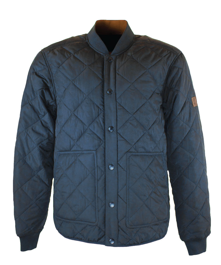 MJ005 - Men's Keswick Quilted Jacket - NAVY - Oxford Blue