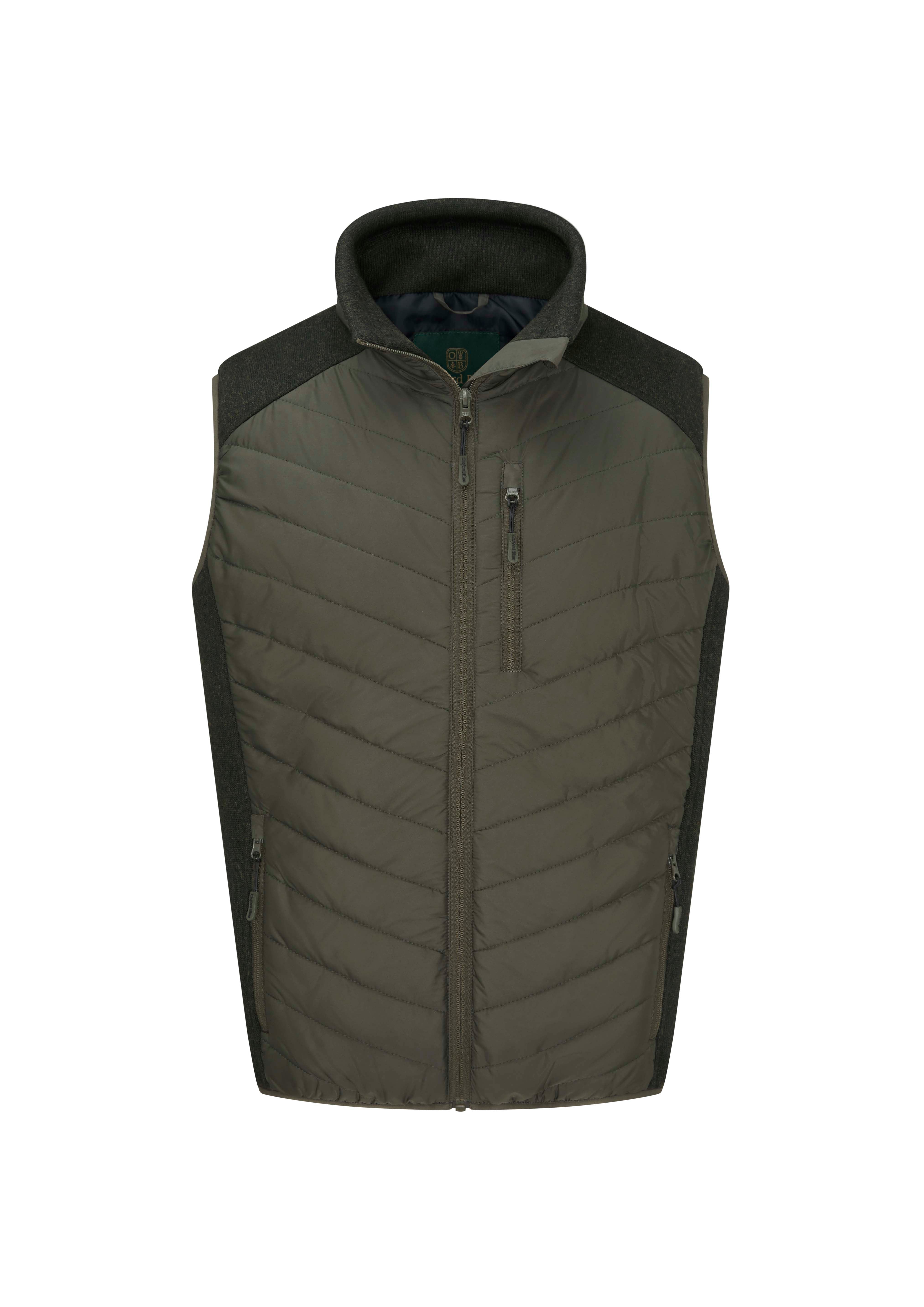 MJ006 - Men's Oslo Gilet - OLIVE - Oxford Blue