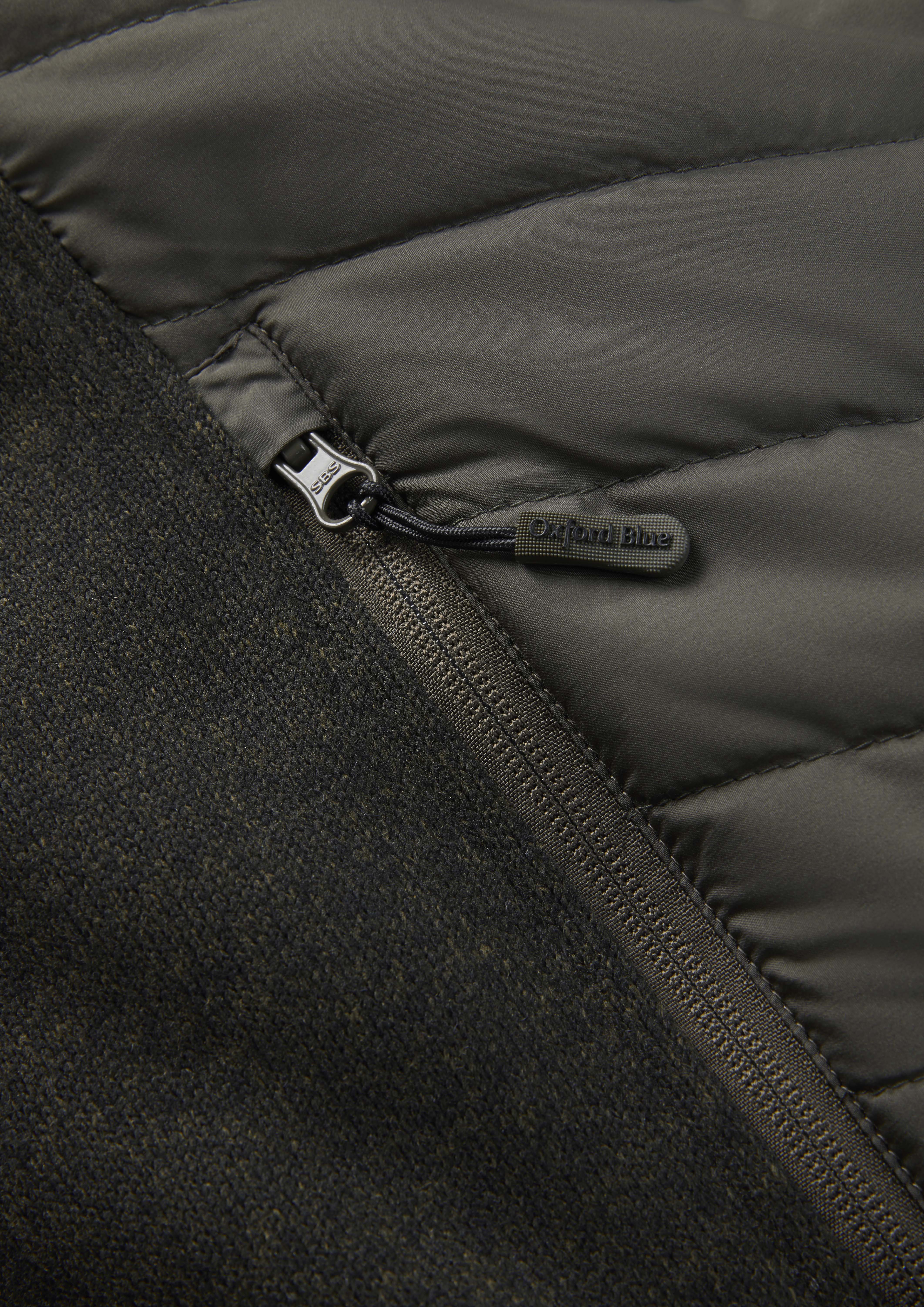 MJ006 - Men's Oslo Gilet - OLIVE - Oxford Blue