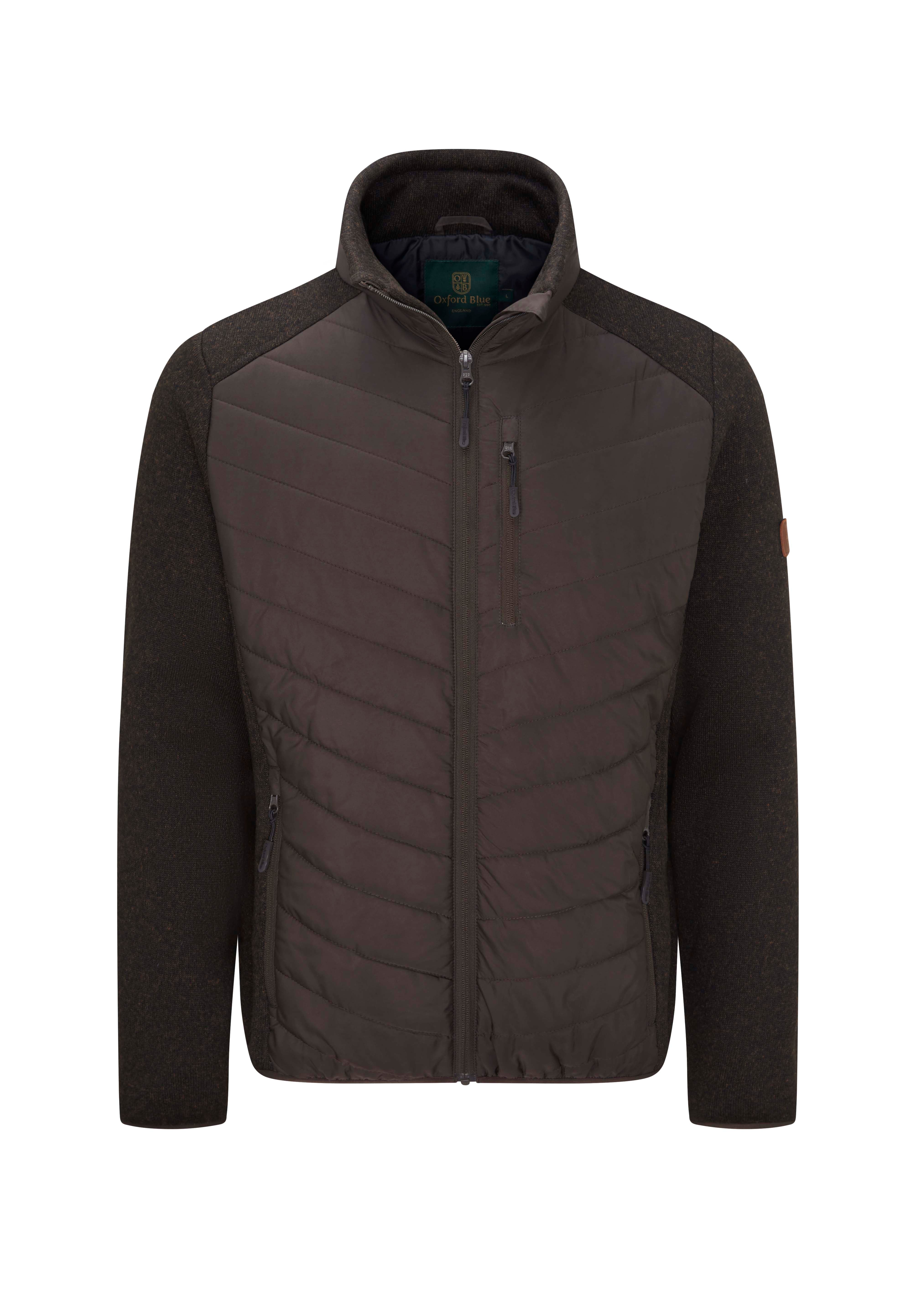 MJ007 - Men's Oslo Jacket - BROWN - Oxford Blue