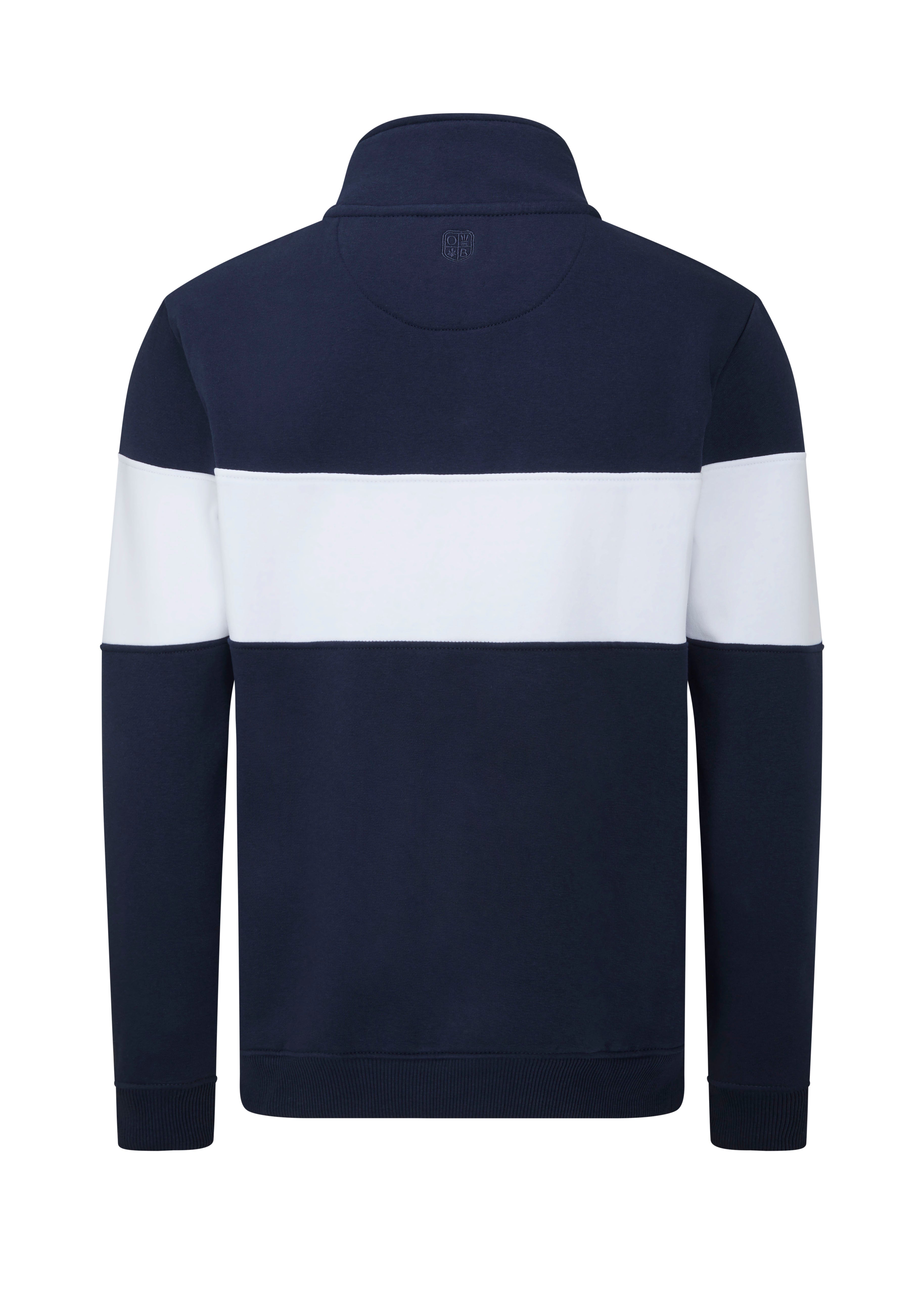 MSS03 - Mens Troon Sweatshirt - Navy/White/Navy - Oxford Blue