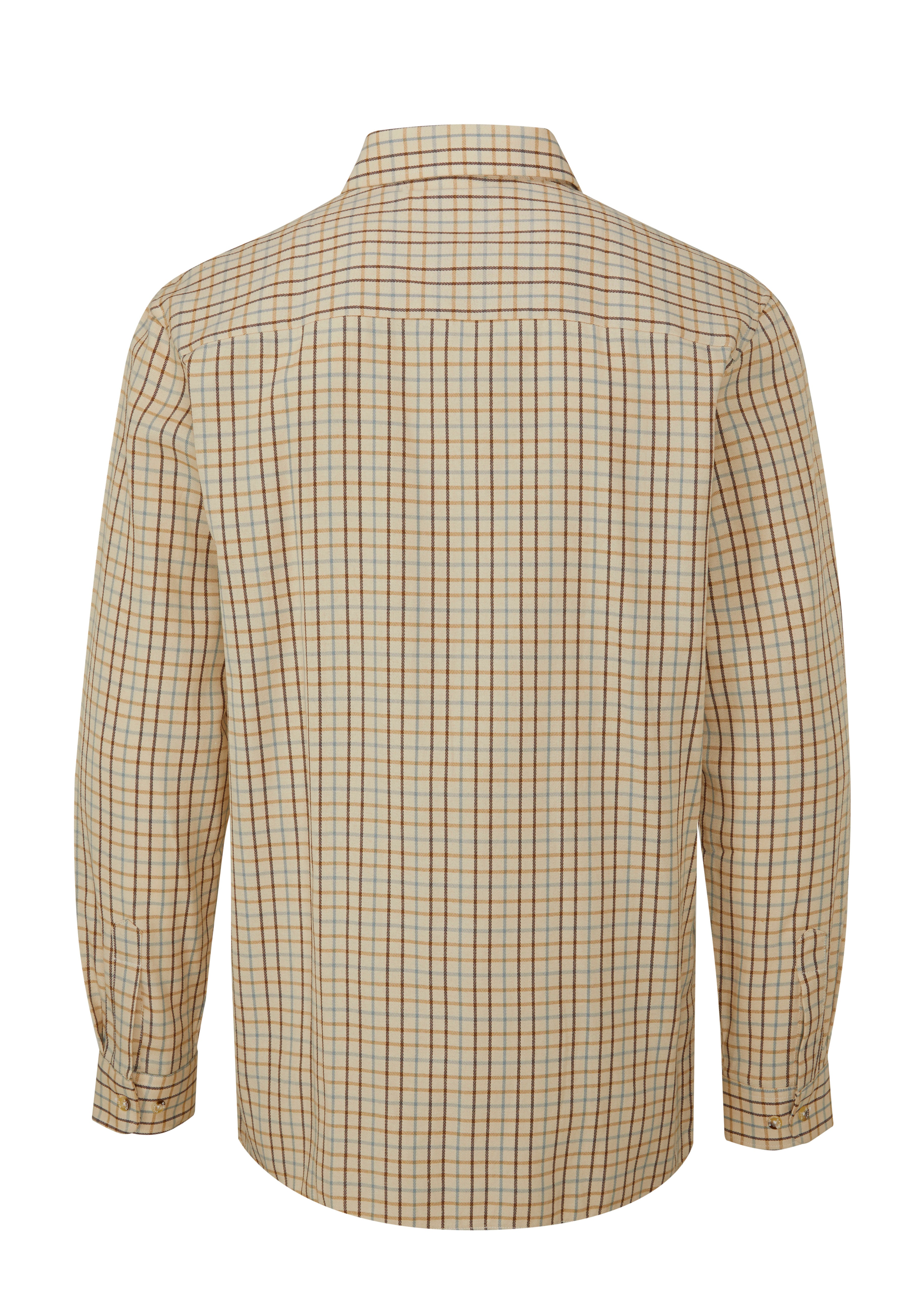 SH10 - Men's Perth Shirt - BROWN - Oxford Blue