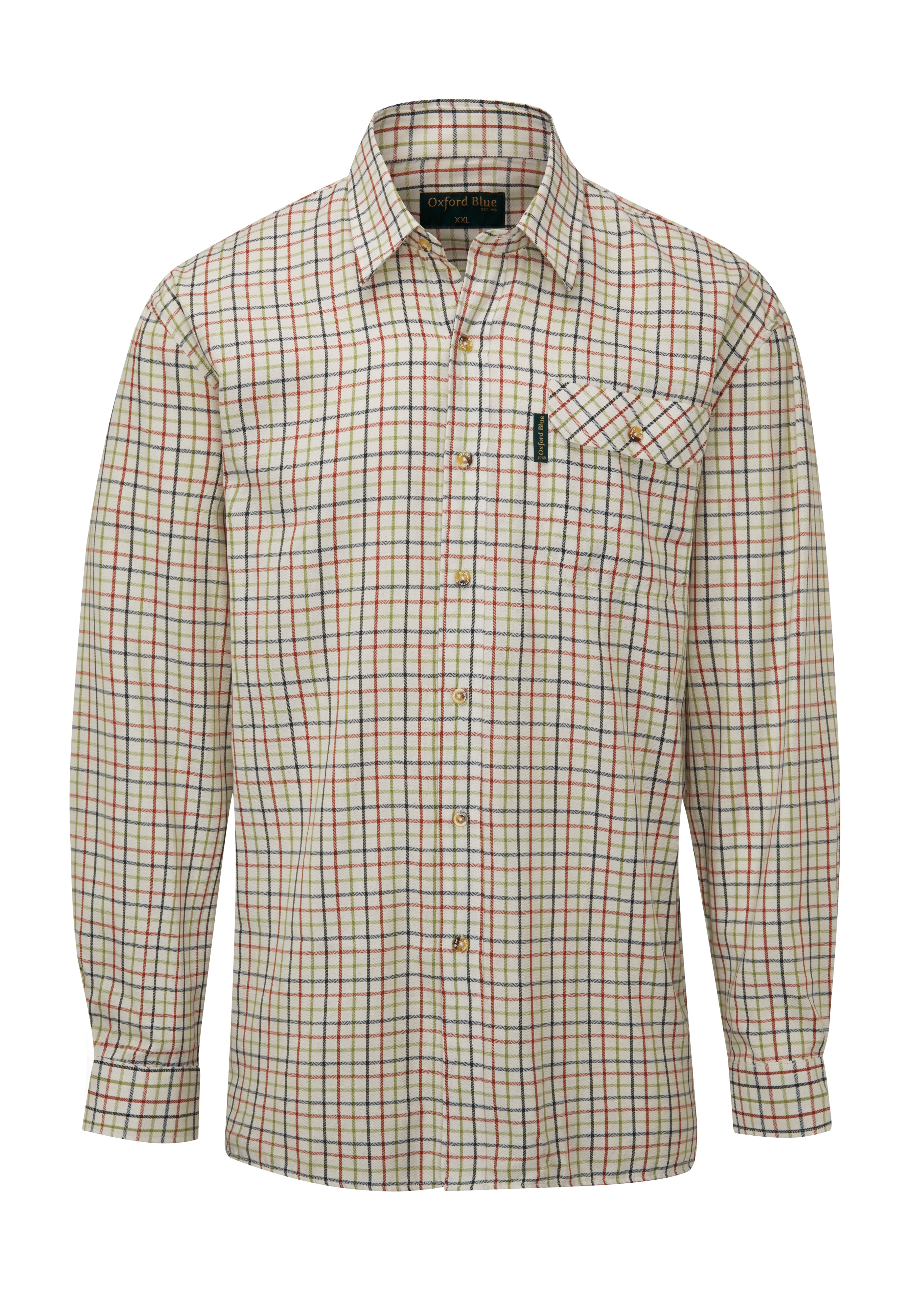 SH10 - Men's Perth Shirt - GREEN - Oxford Blue
