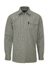 SH2 - Men's Dogstooth Shirt - GREEN - Oxford Blue