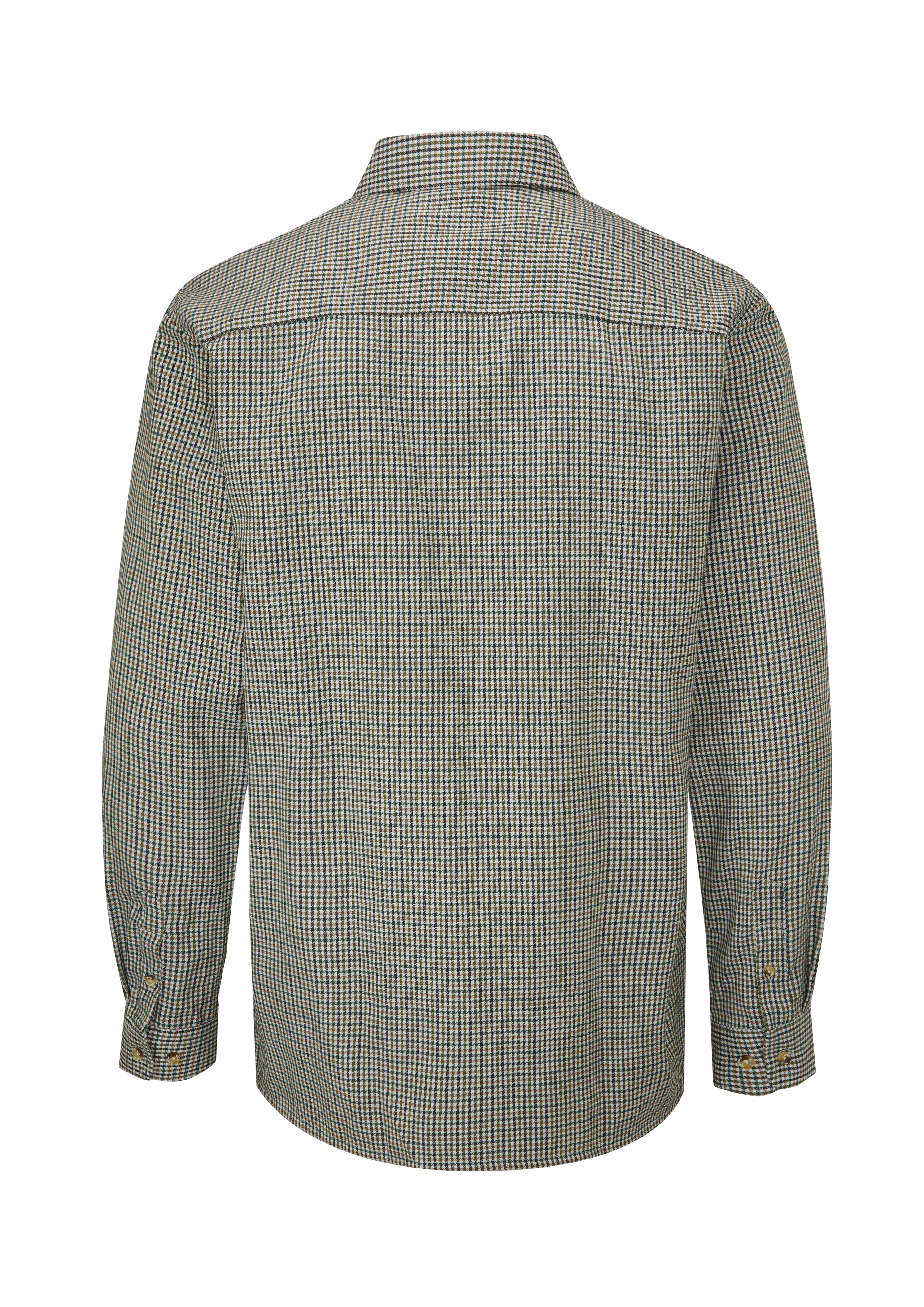 SH2 - Men's Dogstooth Shirt - GREEN - Oxford Blue