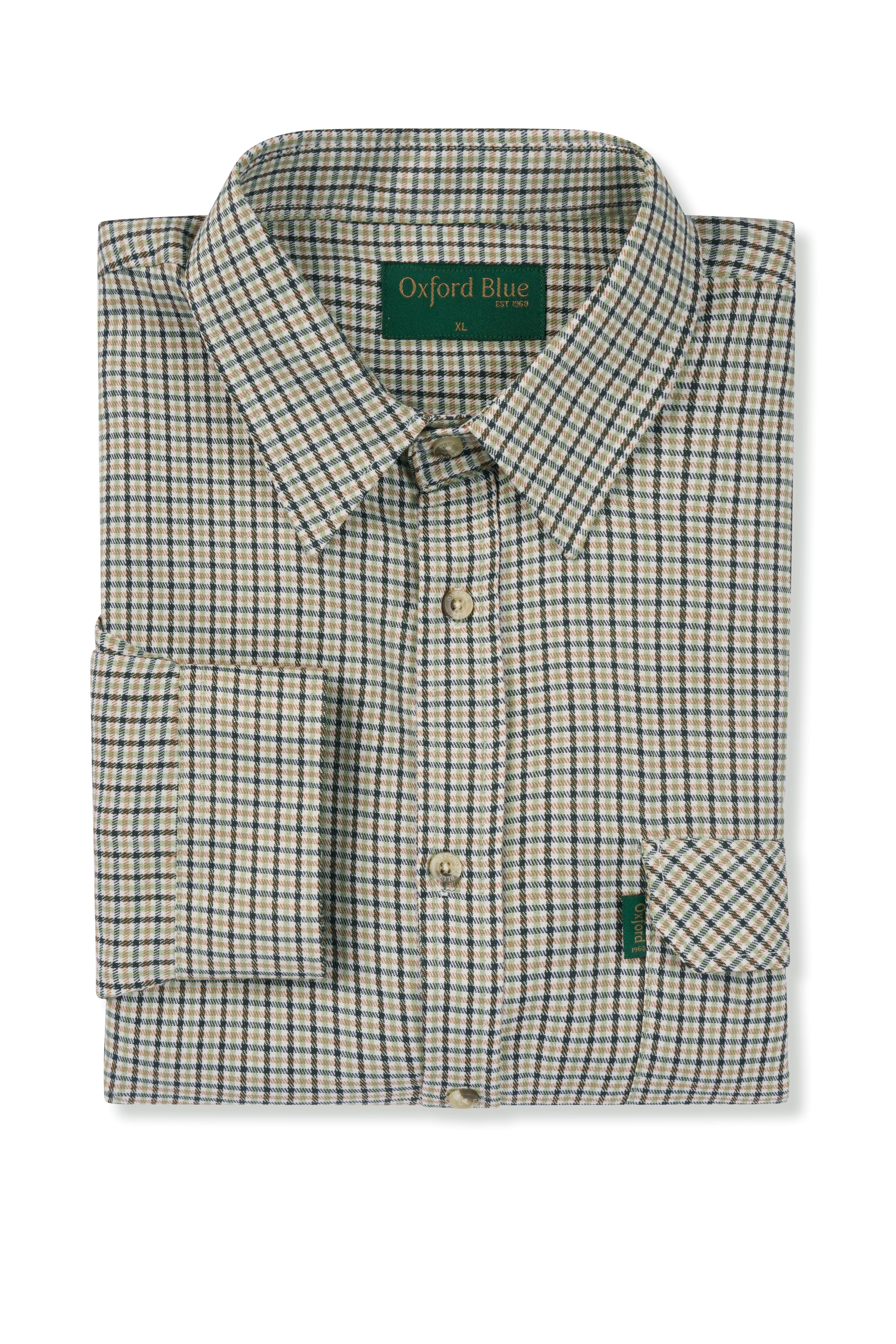 SH2 - Men's Dogstooth Shirt - NAVY - Oxford Blue