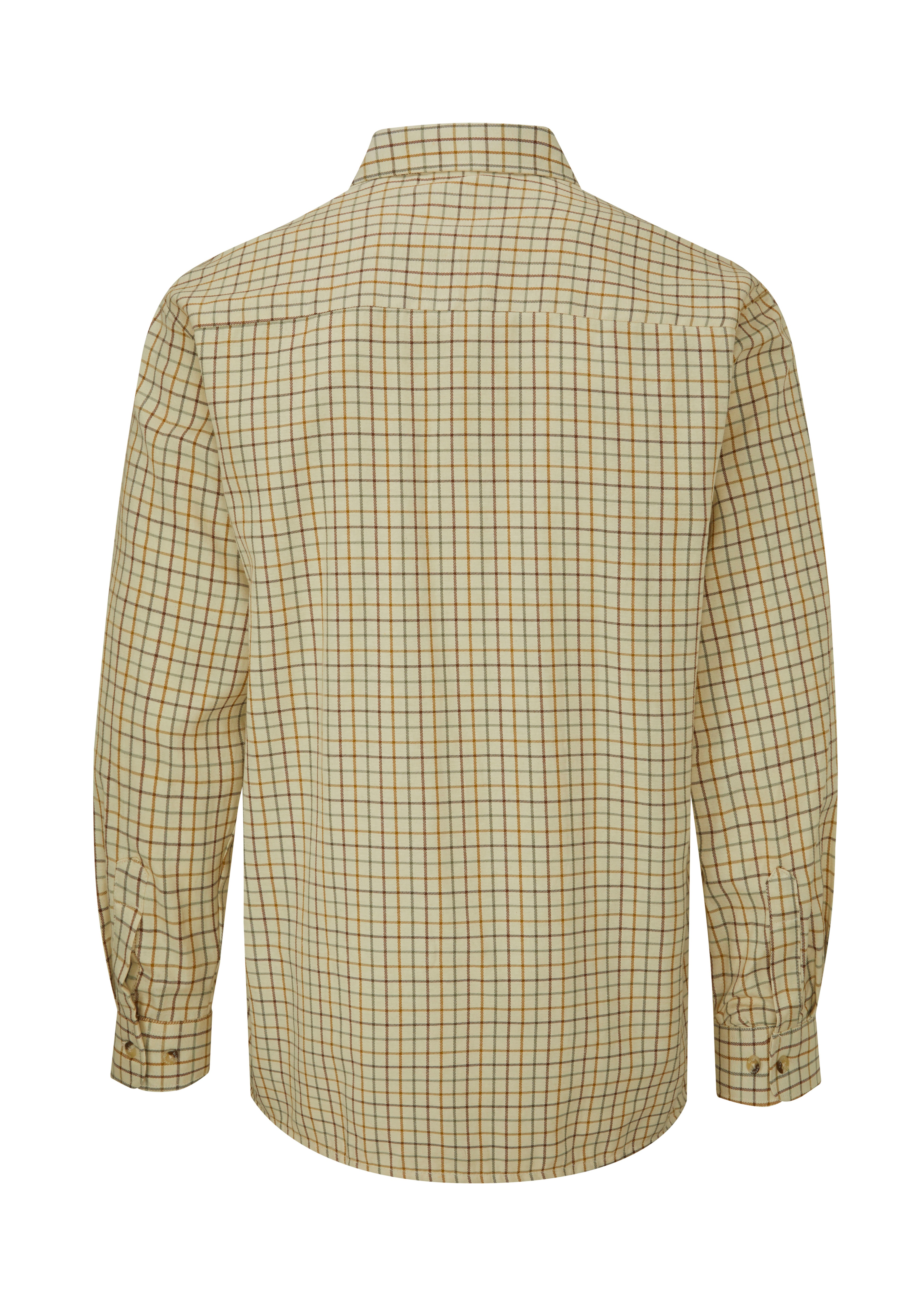 SH39 - Men's Darwen Check Shirt - BROWN - Oxford Blue