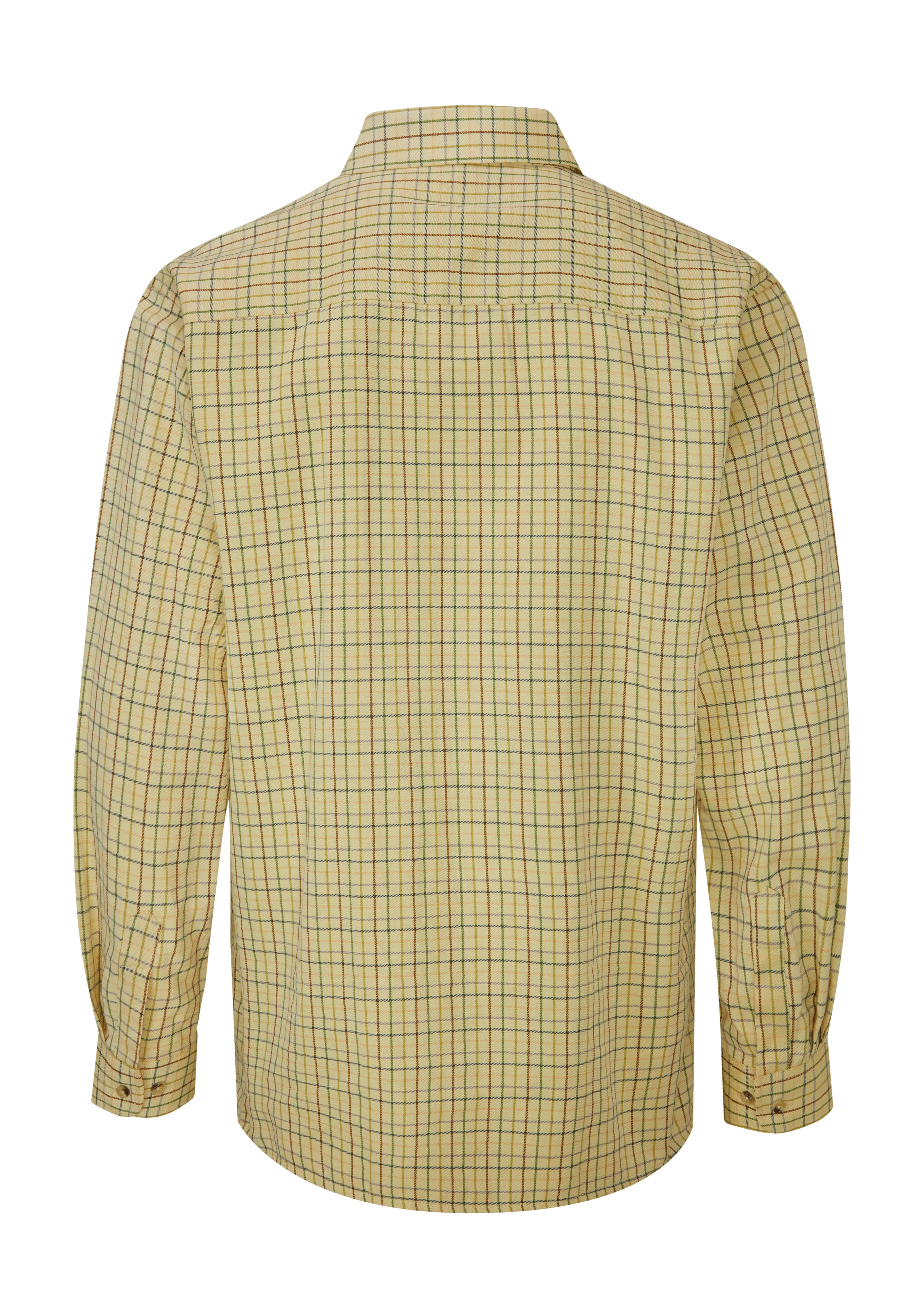 SH39 - Men's Darwen Check Shirt - GREEN - Oxford Blue