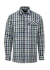 SH40 - Men's County Check Shirt - GREEN - Oxford Blue