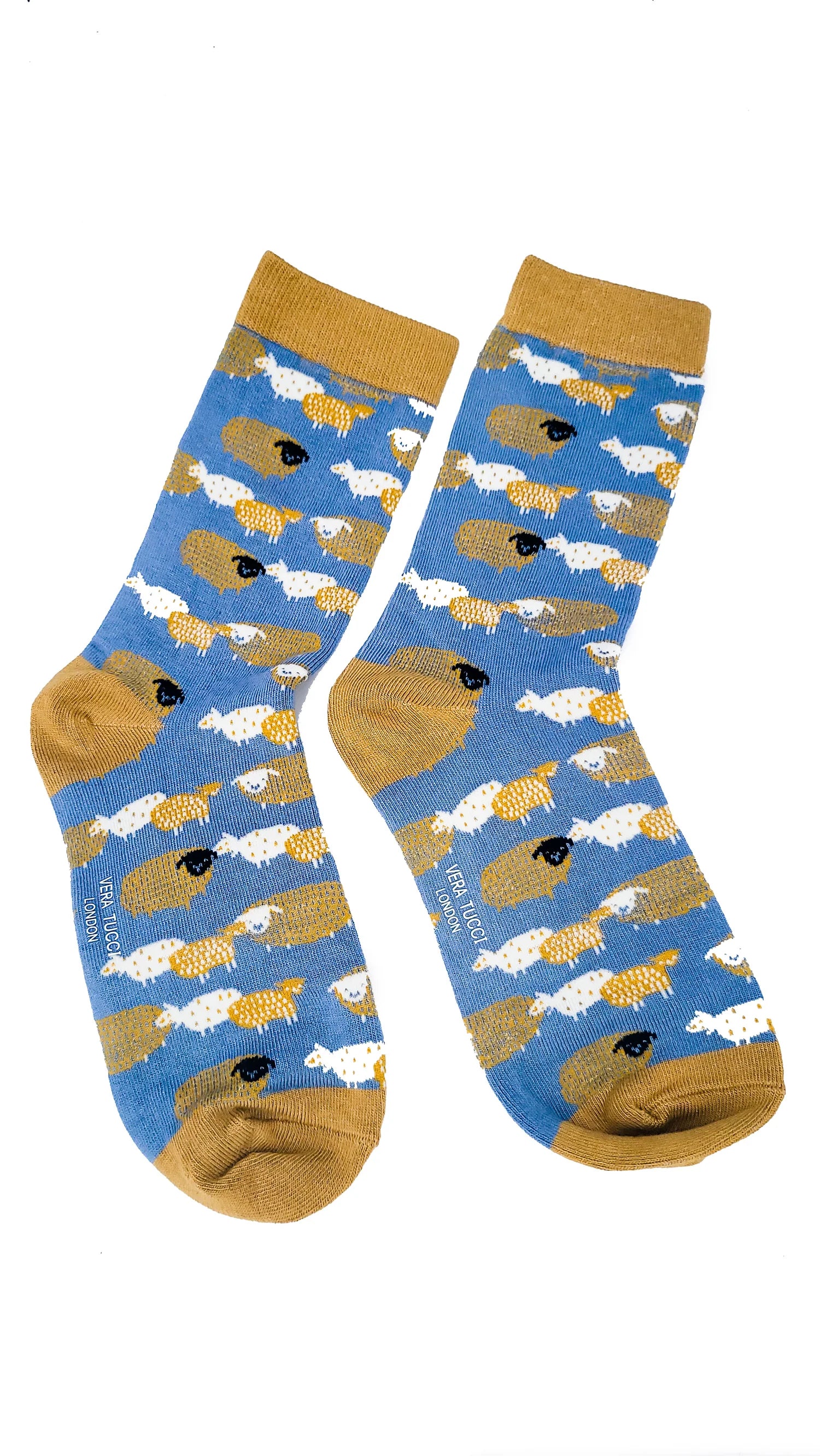 Womens Socks Sheep - Blue