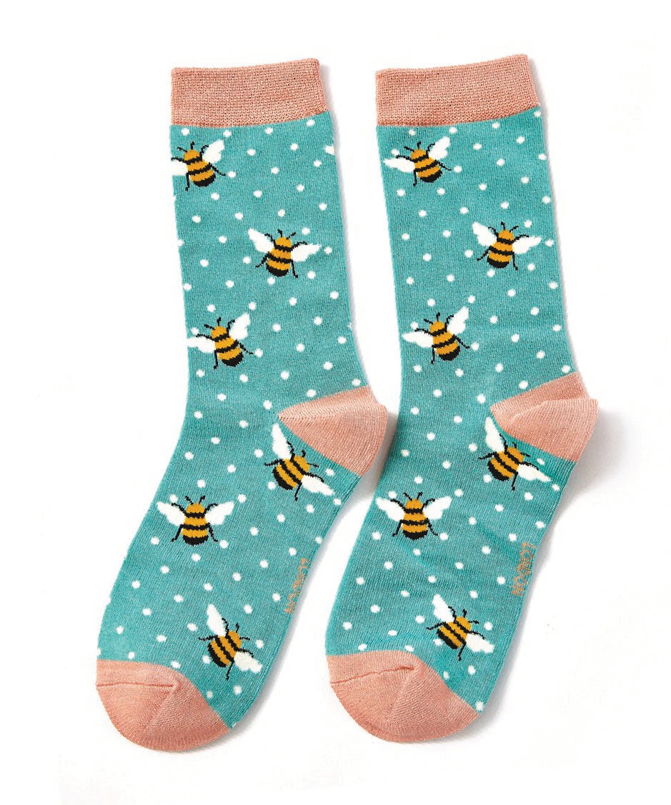 Ladies Bumble Bee - Turquoise - Oxford Blue