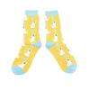 Women's Happy Labradors Socks - Yellow - Oxford Blue