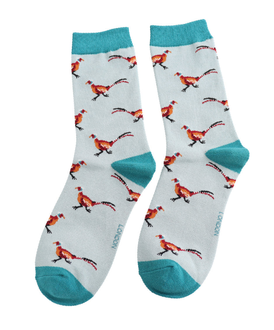Ladies Pheasants - Duck Egg - Oxford Blue