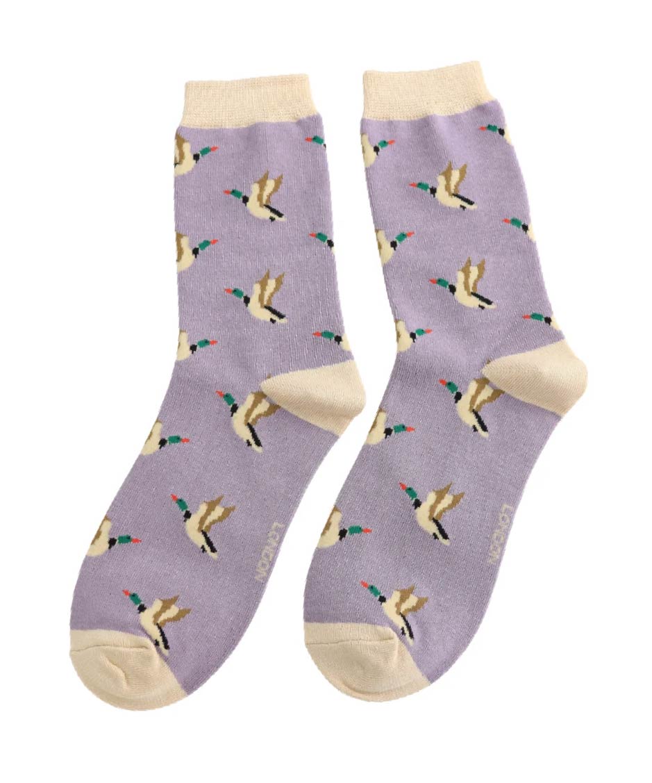 Ladies Flying Duck - Lavander - Oxford Blue