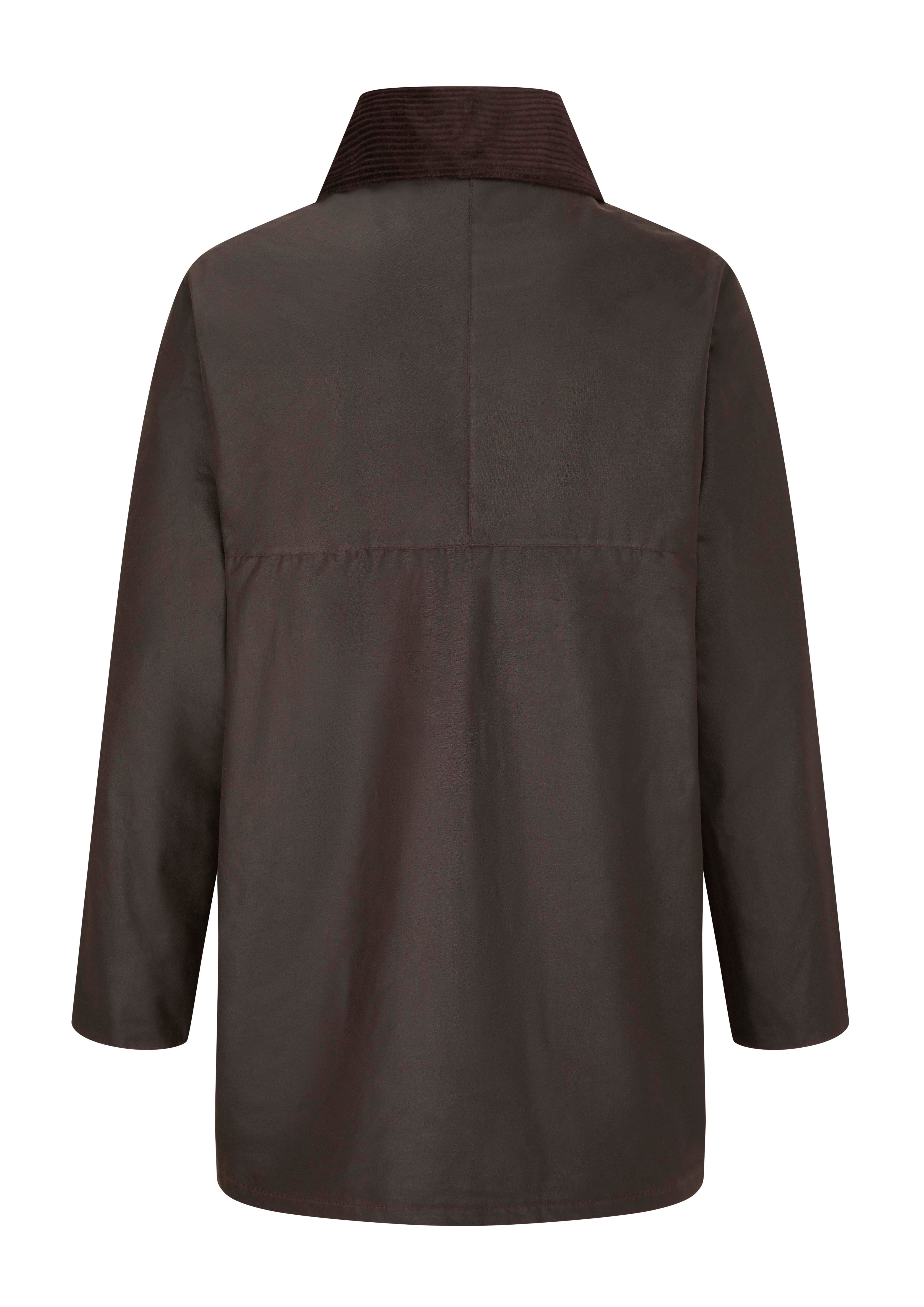 W14 - Men's Countryman Padded Wax Jacket - BROWN - Oxford Blue