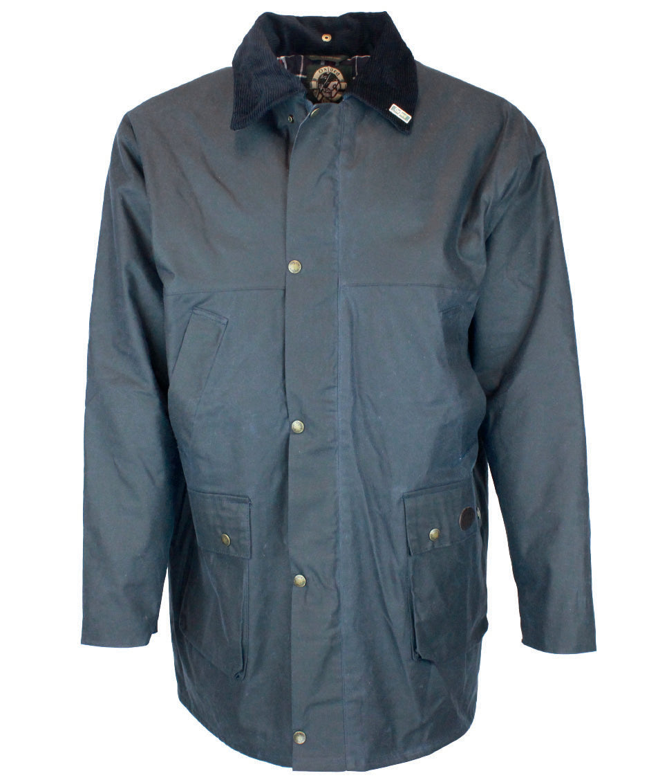 W14 - Men's Countryman Padded Wax Jacket - NAVY - Oxford Blue