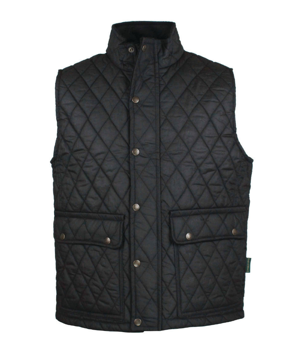 W17 - Men's Kensington Gilet - BLACK - Oxford Blue