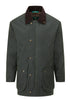 W01 - Men's Countryman Wax Jacket - GREEN - Oxford Blue