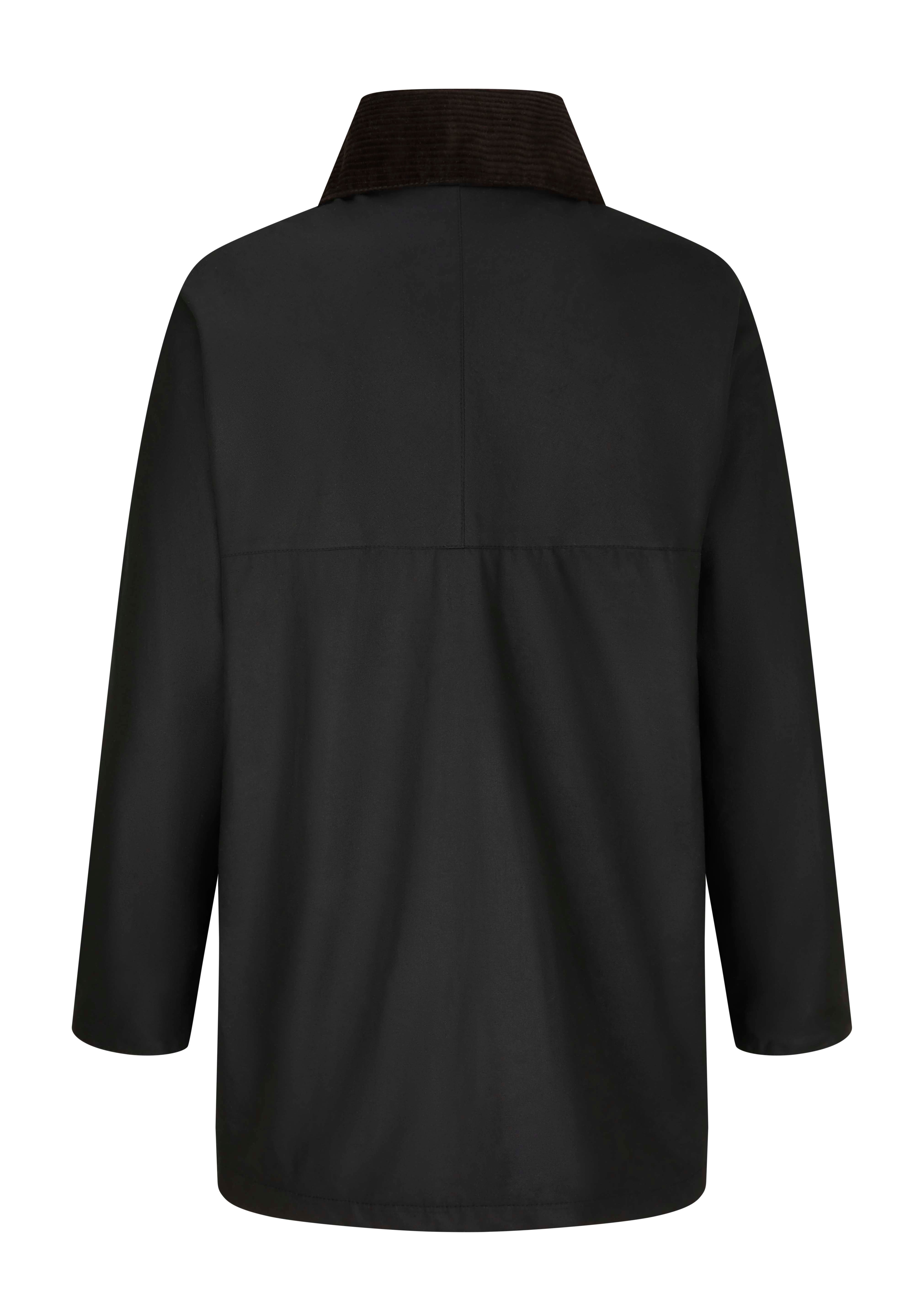 W01 - Men's Countryman Wax Jacket - BLACK - Oxford Blue