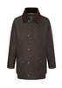 W01 - Men's Countryman Wax Jacket - BROWN - Oxford Blue