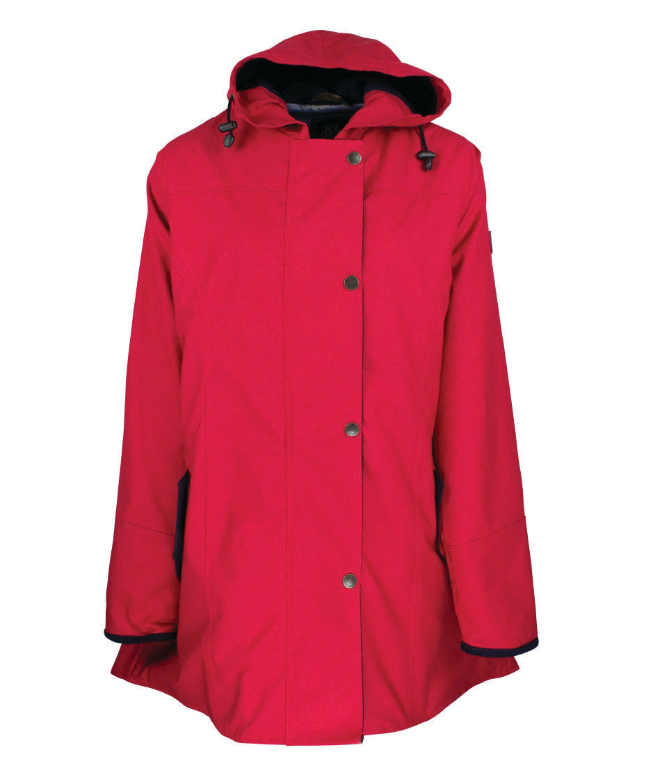 W236 - Women's Hooded Katrina Discovery - RED - Oxford Blue