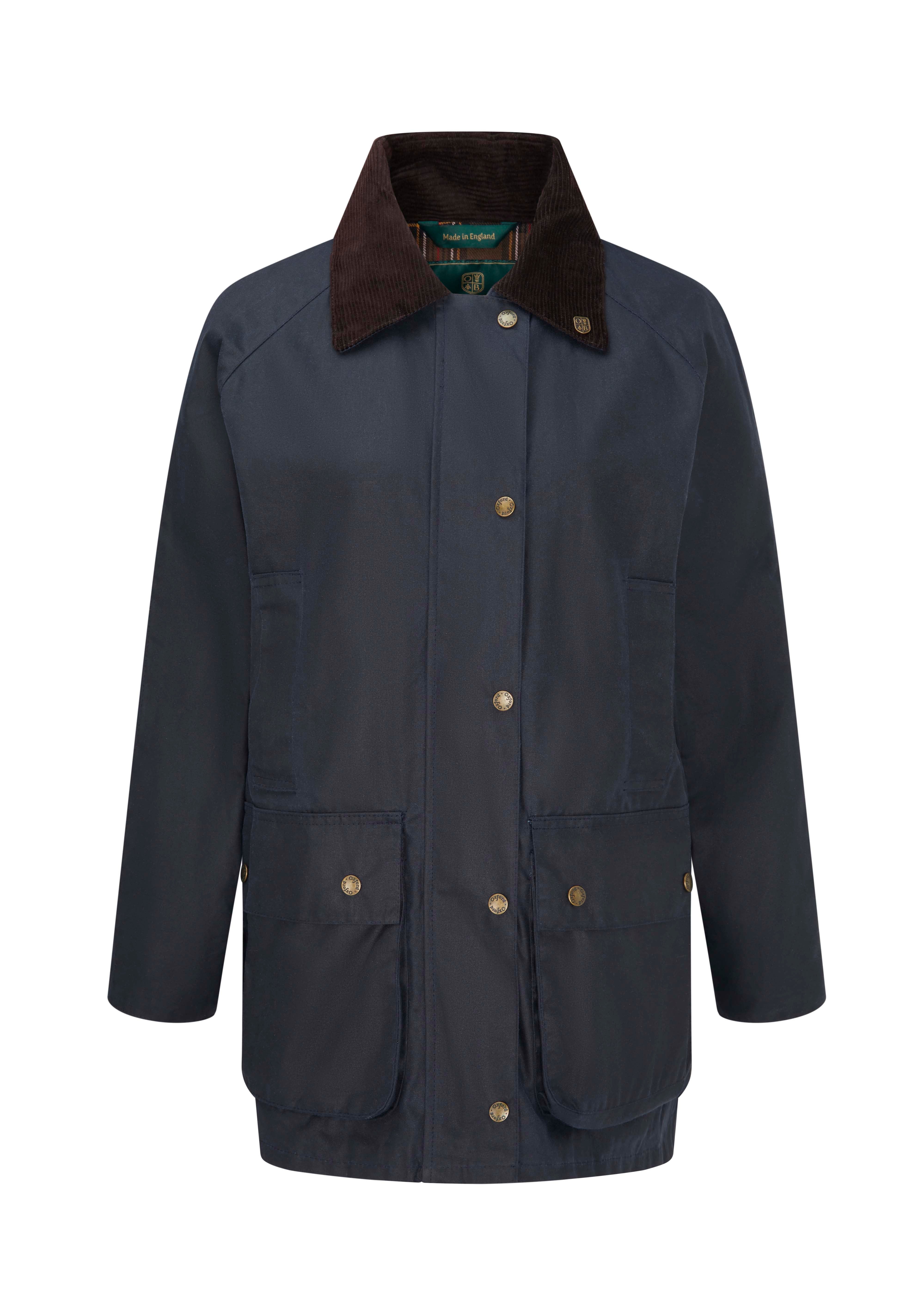 W24 - Women's Countrygirl Wax Jacket - NAVY - Oxford Blue