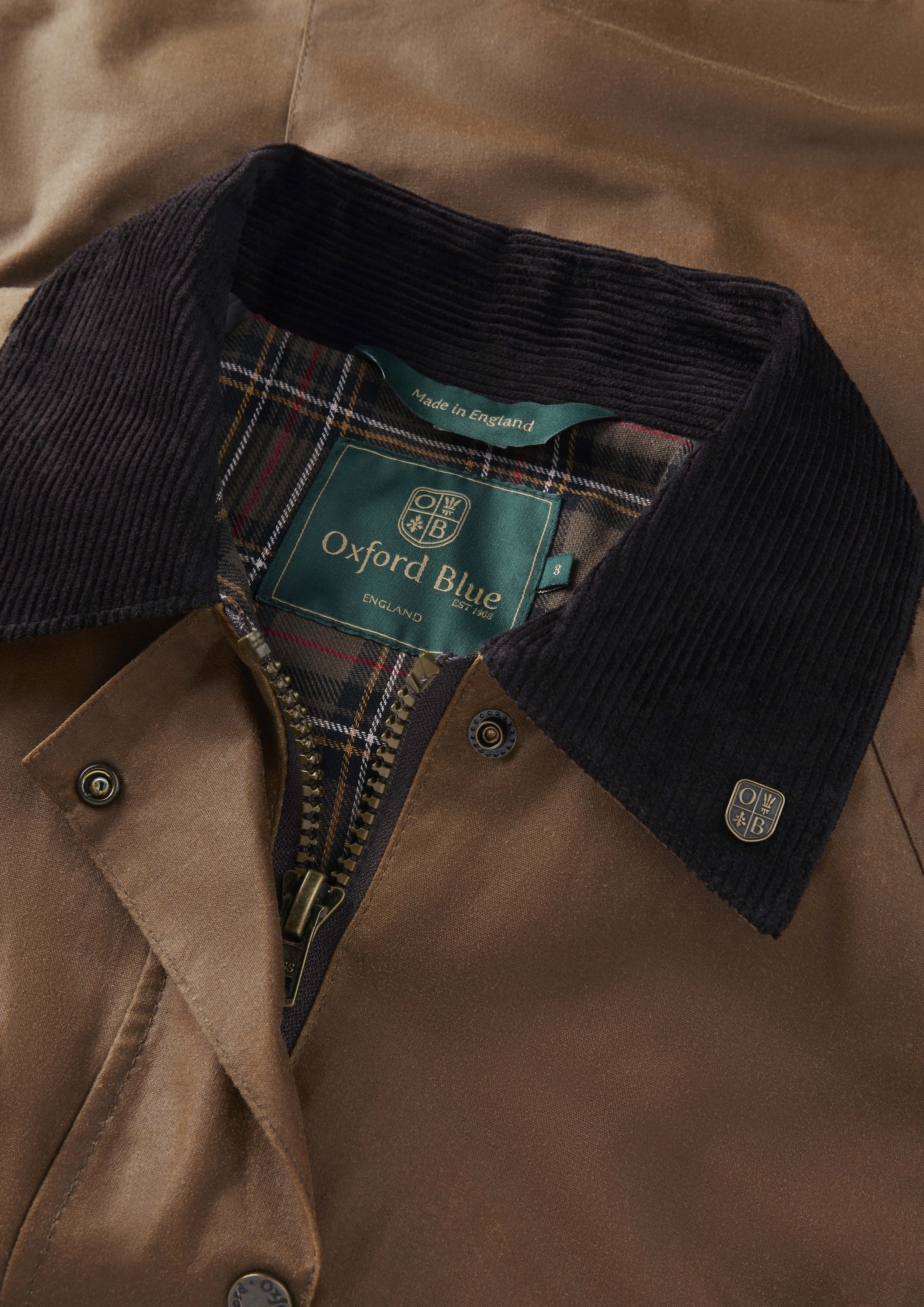 Mens Wax Antique Pilot Jacket | Oxford Blue