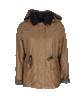 W307 - Women's Breathable/Waterproof Wax Jacket - SAND - Oxford Blue