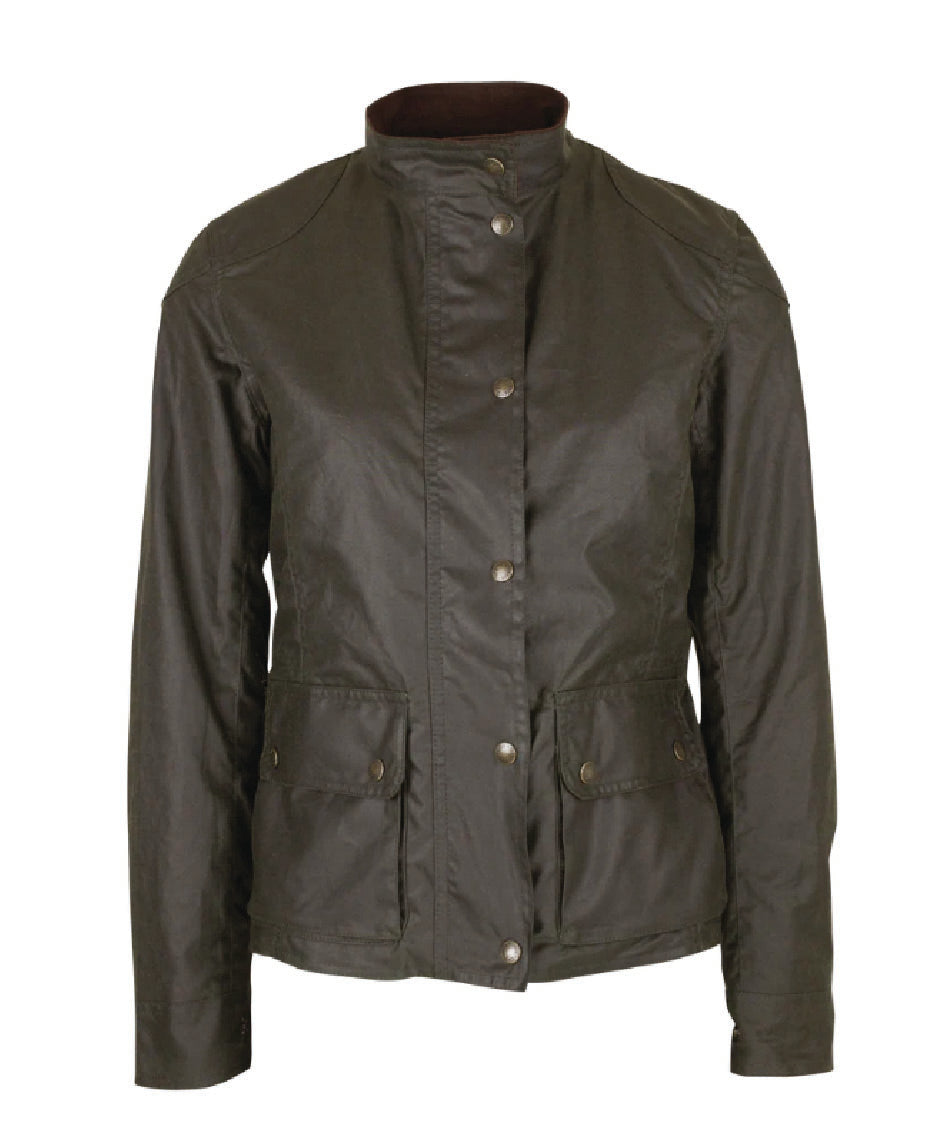 W31 - Ladies New York Biker - BROWN - Oxford Blue