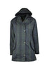 W39 - Ladies Hooded Tartan Washwax Katrina - BLACKWATCH - Oxford Blue