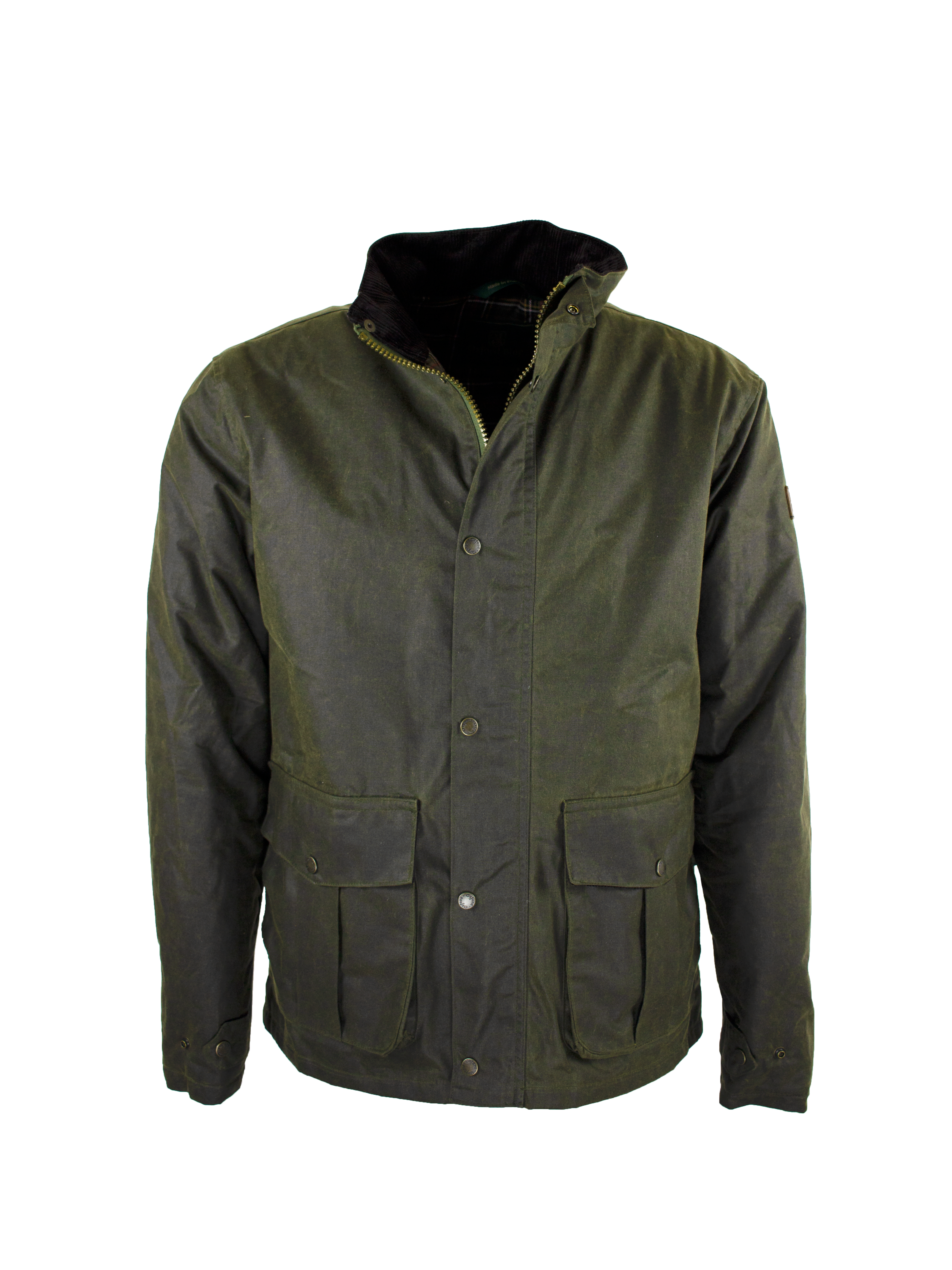 W50 - Men's Kendal Antiquity Wax Jacket - GREEN - Oxford Blue
