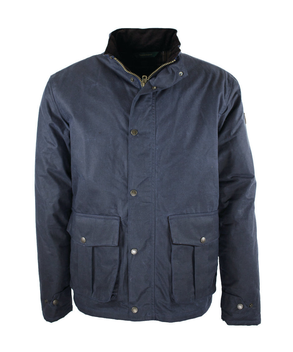 Men's Countryman Wax Jacket - BROWN | Oxford Blue