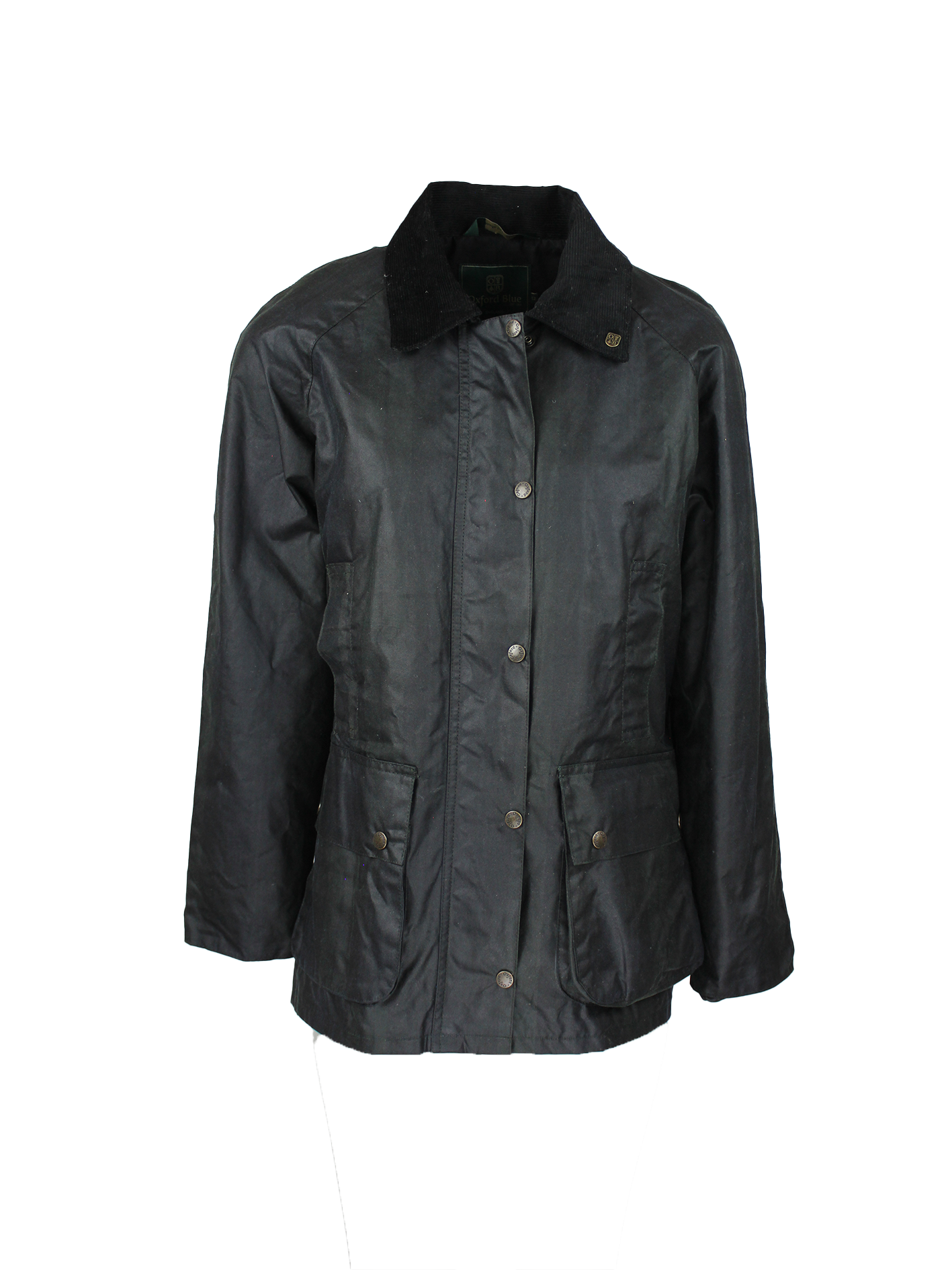 W67 - Women's Tartan Countrygirl Wax Jacket - BLACKWATCH - Oxford Blue