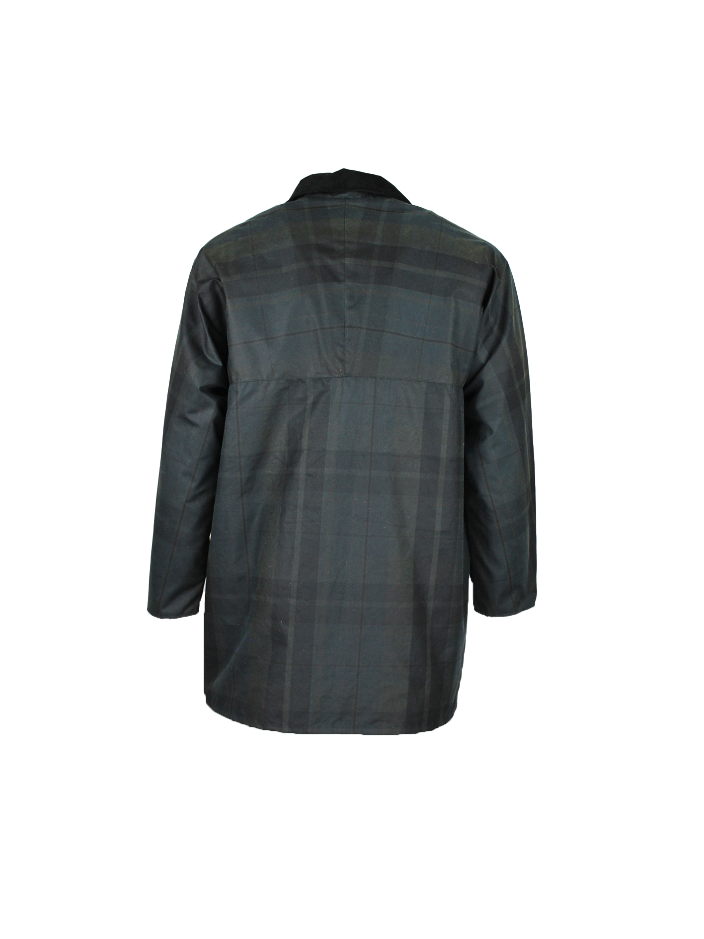 W68 - Men's Tartan Countryman Wax Jacket - DUNDEE - Oxford Blue