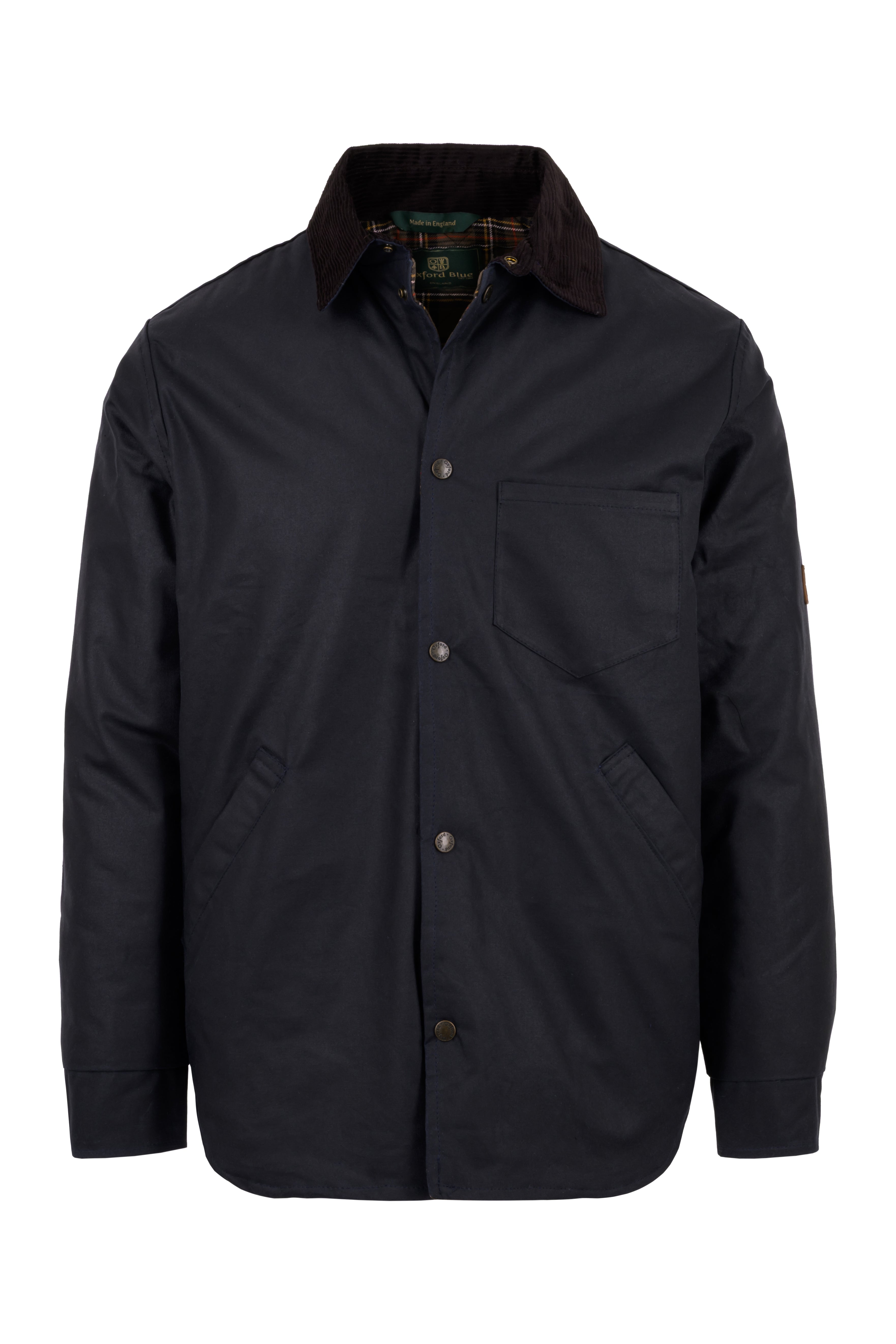 W92 - Men's Piti Wax Overshirt - NAVY - Oxford Blue