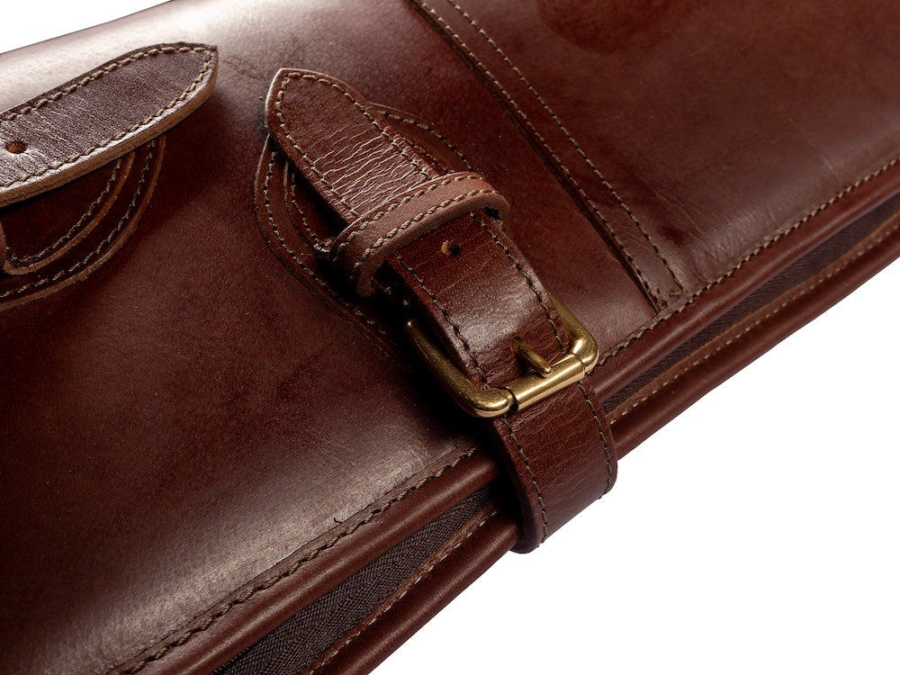 Woodbury Leather Gunslip - BROWN - Oxford Blue