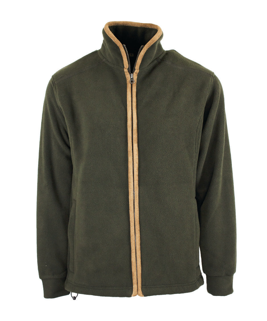 LF202 - Ladie's Fleece Jacket - KHAKI - Oxford Blue