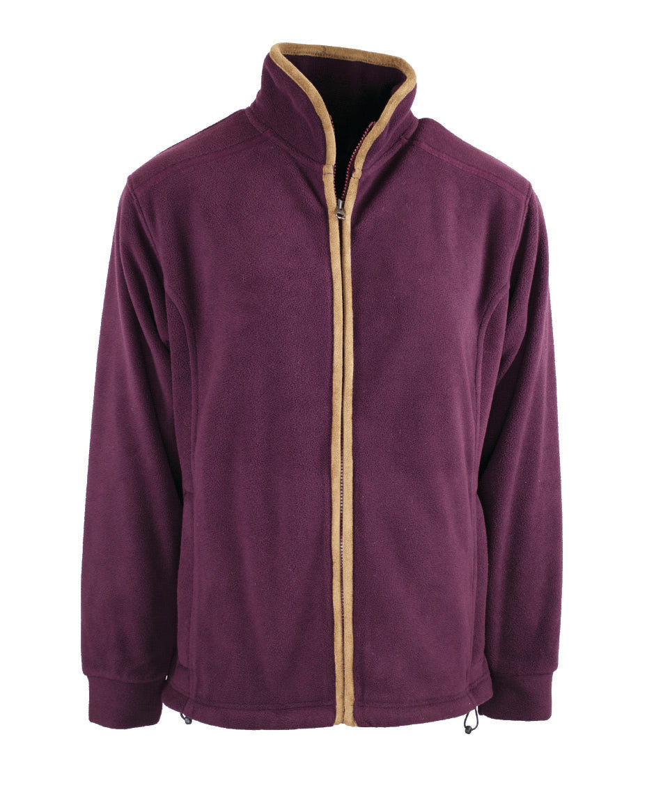 LF202 - Ladie's Fleece Jacket - PLUM - Oxford Blue