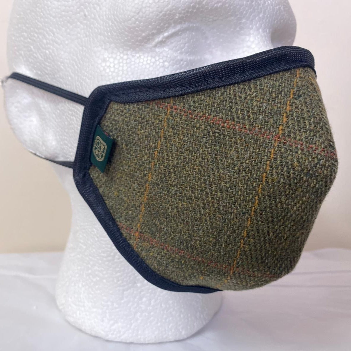 FM01 - Mix Wool Tweed Face Mask - LOVAT (5433/22) - Oxford Blue