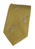 GT11 - 100% Silk Woven Tie - Stag - GOLD - Oxford Blue