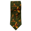 GT1 - Silk Tie - GREEN - Oxford Blue