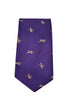 GT8 - 100% Silk Woven Tie - (2 Ducks) - PURPLE - Oxford Blue