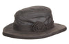 HW21 - Women's Rose Wax Hat - BROWN - Oxford Blue