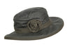 HW21 - Women's Rose Wax Hat - GREEN - Oxford Blue