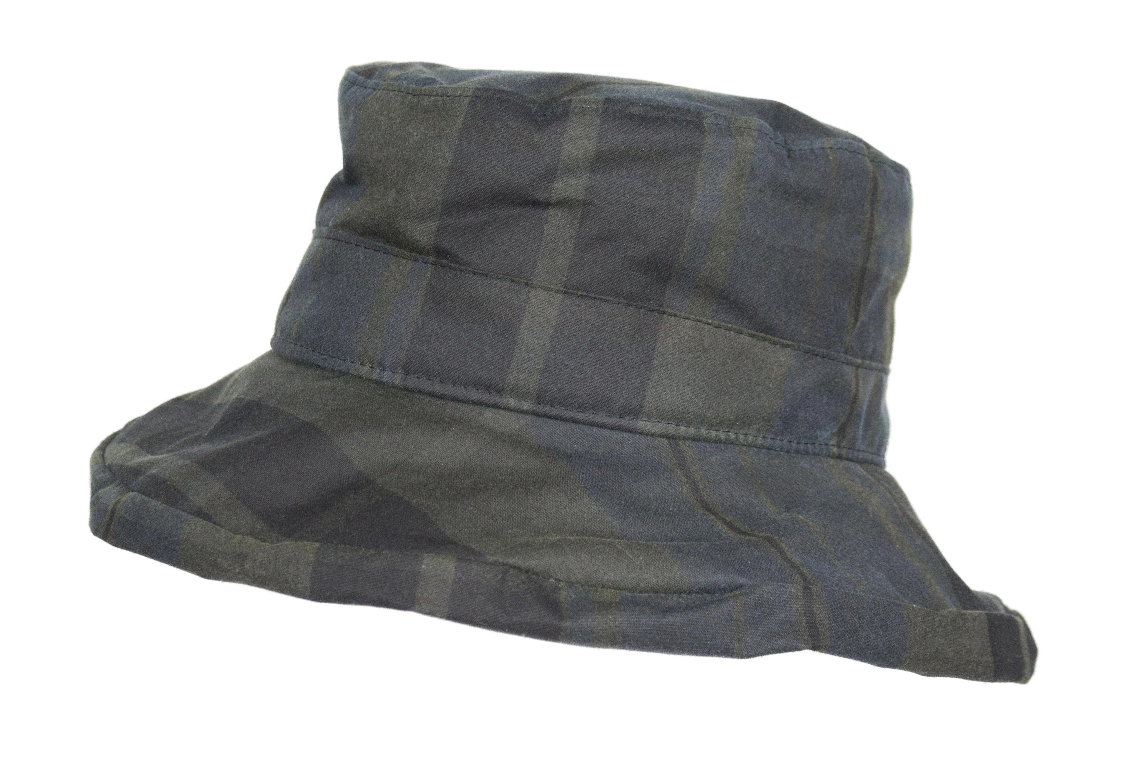 HW25 - Women's Ascot Tartan Wax Hat - DUNDEE - Oxford Blue