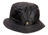 HW34 - Quilted Bush Hat - BLACK - Oxford Blue