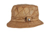 HW36 - Quilted Wax Bush Hat - SAND - Oxford Blue