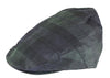 HW49 - Tartan Wax Flat Cap - BLACKWATCH - Oxford Blue